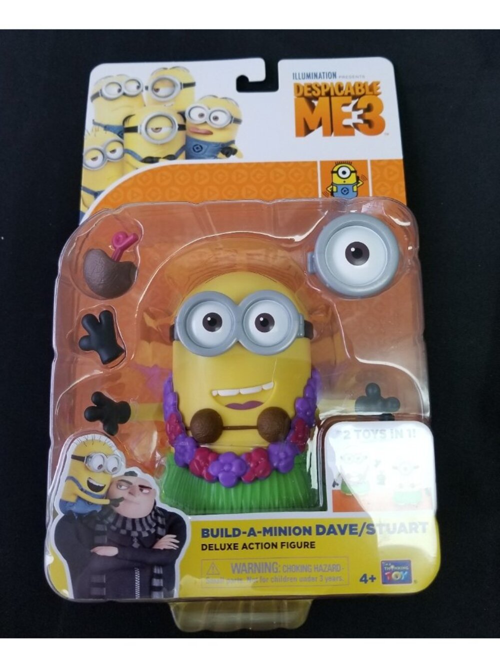 Despicable Me 3 Build-A-Minion Hula Dave/Hula Stuart Deluxe Minion Action Figure